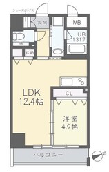 ルガールボニート新神戸の物件間取画像